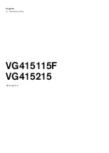 Предварительный просмотр 1 страницы Gaggenau VG415115F Information For Use