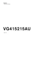 Gaggenau VG415215AU Instruction Manual preview