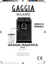 Gaggia Milano MAGENTA Operating Instructions Manual preview