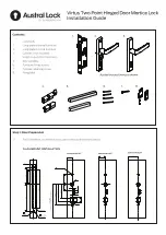 Gainsborough Austral Lock Virtus Two Point Hinged Door Mortice... Installation Manual preview