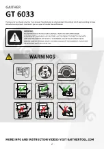 Preview for 2 page of Gaither GT 6033 Instructions Manual