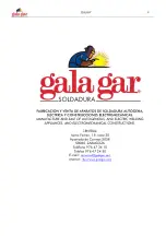 Предварительный просмотр 9 страницы gala gar GALAXY Manual