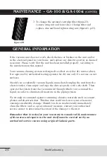 Preview for 24 page of Galaxie GA-40 Owner'S Manual