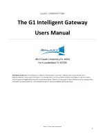 Galaxy 1 G1 User Manual preview