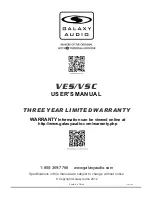 Preview for 12 page of Galaxy Audio VES User Manual