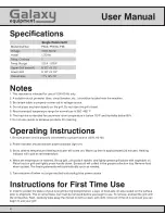 Предварительный просмотр 4 страницы Galaxy Equipment 177P60S User Manual