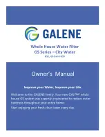 Galene GS Series Owner'S Manual preview