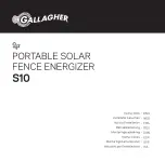 Gallagher S10 Instructions Manual предпросмотр