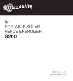 Предварительный просмотр 1 страницы Gallagher S200 User Manual