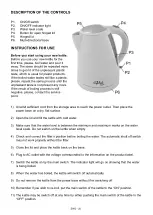 Preview for 20 page of Gallet BOU 727WB Instruction Manual