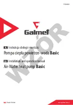 Galmet Basic Series Installation And Operation Manual предпросмотр