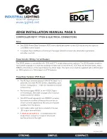 Preview for 5 page of G&G EDGE Installation Manual