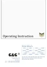 G&G EY Series Operating	 Instruction preview