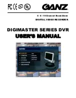 Ganz DIGIMASTER SERIES User Manual preview