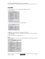 Preview for 16 page of Ganz ZN-Y11VP(N)E Osd Menu Control Manual