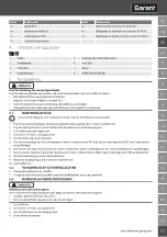 Предварительный просмотр 11 страницы GARANT 914505 User Manual