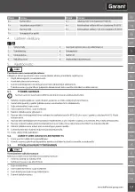 Предварительный просмотр 17 страницы GARANT 914505 User Manual