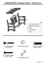 Preview for 2 page of Garden Wood Furniture 85991KFRS1 Manual