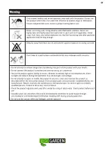 Предварительный просмотр 53 страницы Garden 96.137 User Manual