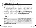 Предварительный просмотр 4 страницы Gardena Easy Operator'S Manual