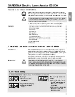 Preview for 2 page of Gardena ES 500 Operating Instructions Manual