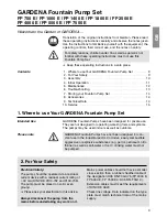 Предварительный просмотр 2 страницы Gardena FP 750 E Operating Instructions Manual