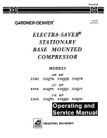 Gardner Denver ELECTRA-SAVER ESMF Operating And Service Manual preview