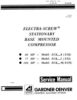 Gardner Denver ELECTRA-SCREW 60 HP Service Manual preview