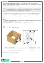 Предварительный просмотр 35 страницы GARDY SHELTER 3365 Assembly Instructions Manual