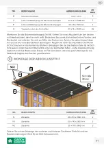 Предварительный просмотр 61 страницы GARDY SHELTER 553540 Assembly Instructions Manual