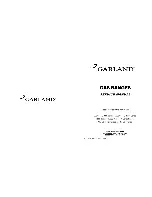 Garland 280 Series Service Manual preview