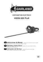 Garland HSDN 600 Profi Operating Instructions Manual предпросмотр