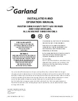 Garland M series Operation Manual preview