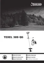 Preview for 1 page of Garland TEXEL 389 QG Instruction Manual