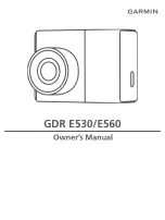 Garmin GDR E530 Owner'S Manual preview