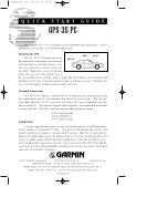 Garmin GPS 35 PC Quick Start Manual preview