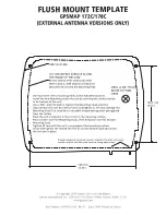 Garmin GPSMAP 172C - Marine GPS Receiver Flush Mount Template preview