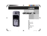 Garmin GPSMAP 76 series Owner'S Manual & Reference Manual preview