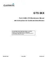 Garmin GTS 8 Series Maintenance Manual preview