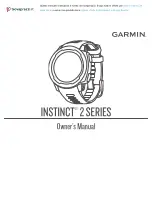 Предварительный просмотр 1 страницы Garmin INSTINCT 2X Owner'S Manual