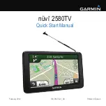 Предварительный просмотр 1 страницы Garmin nuvi 2580TV Quick Start Manual