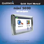 Garmin nuvi 5000 Quick Start Manual preview