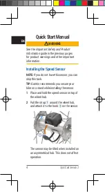 Preview for 5 page of Garmin SPEED SENSOR 2 Quick Start Manual