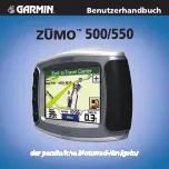 Garmin Zumo 550 - Motorcycle GPS Receiver Benutzerhandbuch предпросмотр