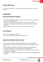 Предварительный просмотр 2 страницы GASLAND CH775BF Installation Instructions Manual