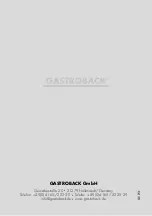 Предварительный просмотр 39 страницы Gastroback Design Espresso Barista Pro Operating Instructions Manual