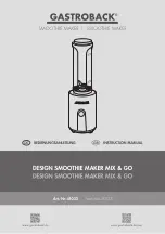 Gastroback DESIGN SMOOTHIE MAKER MIX & GO Instruction Manual preview