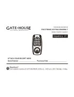 Preview for 1 page of Gate House G27D01 Installation Manual
