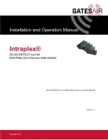 GatesAir Intraplex DS-961DF Installation And Operation Manual preview