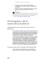 Preview for 74 page of Gateway MD26 Manual Du Matériel